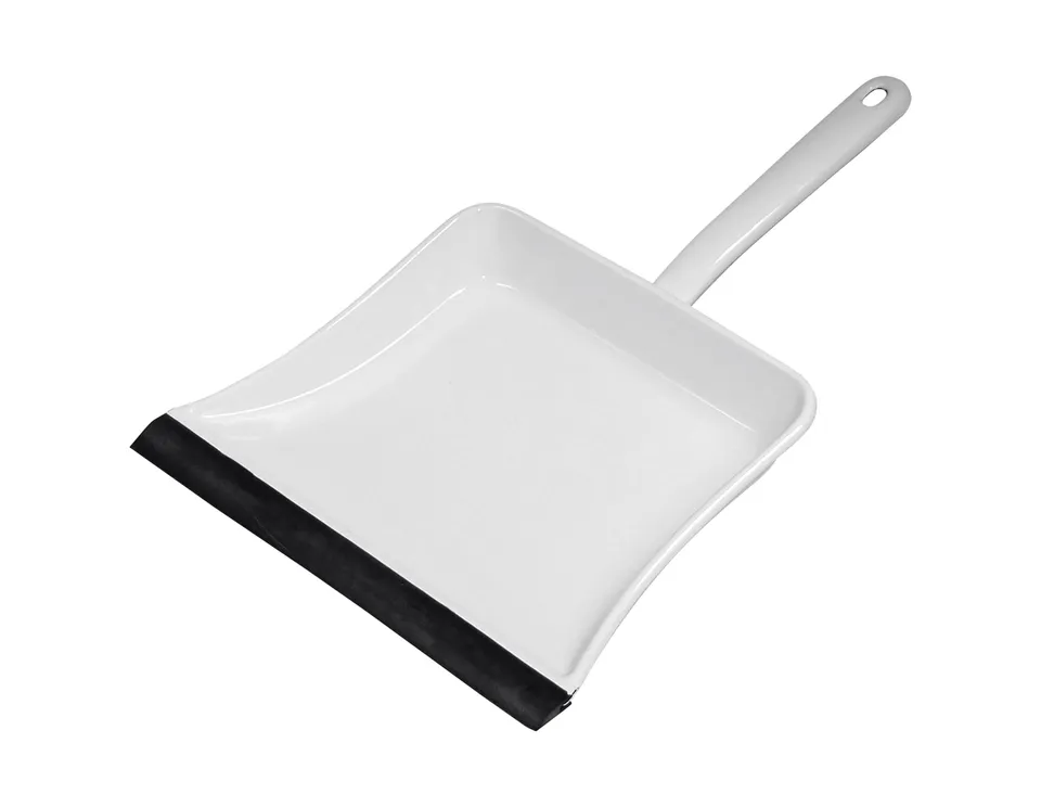 riess-classic-wei-staubschaufel-kehrschaufel-mit-gummilippe-40-cm-emaille image 1