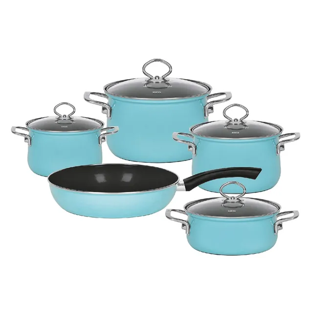 riess-kristallblau-emaille-set-5-teilig-made-in-austria image 1
