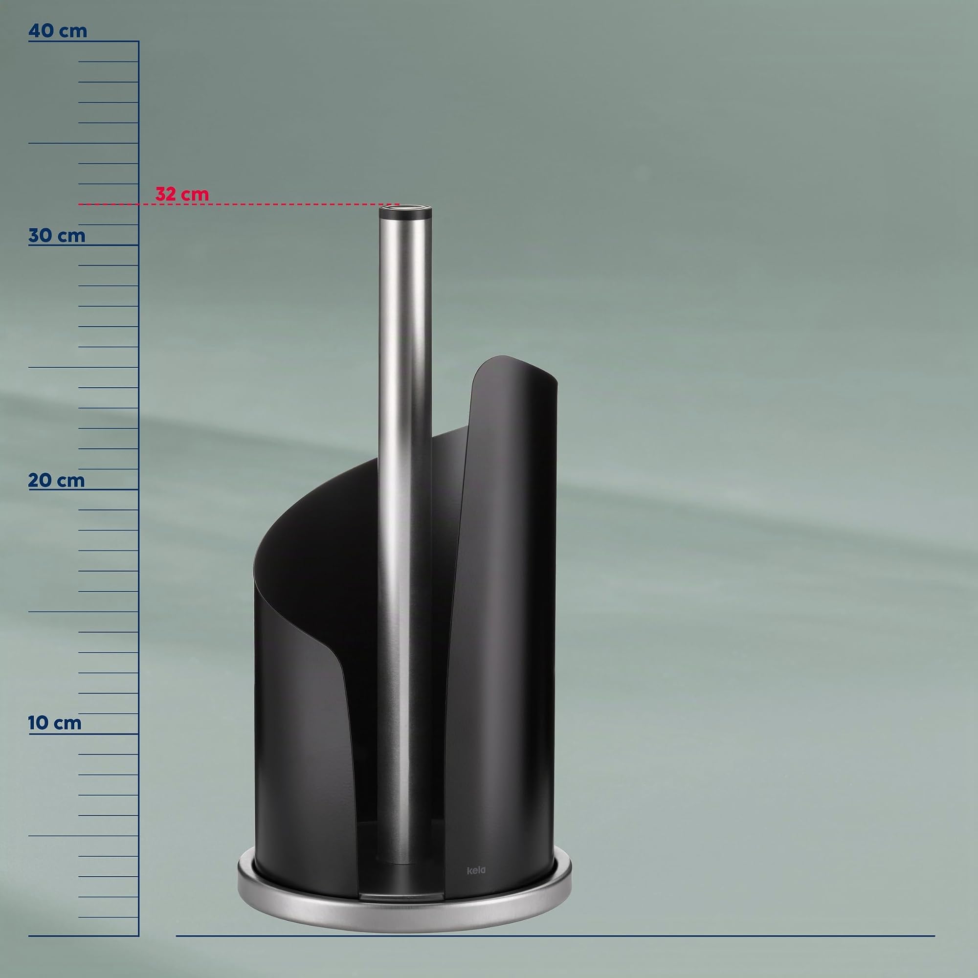 kela-k-chenrollenhalter-stella-schwarz-32-cm-edelstahl image 5