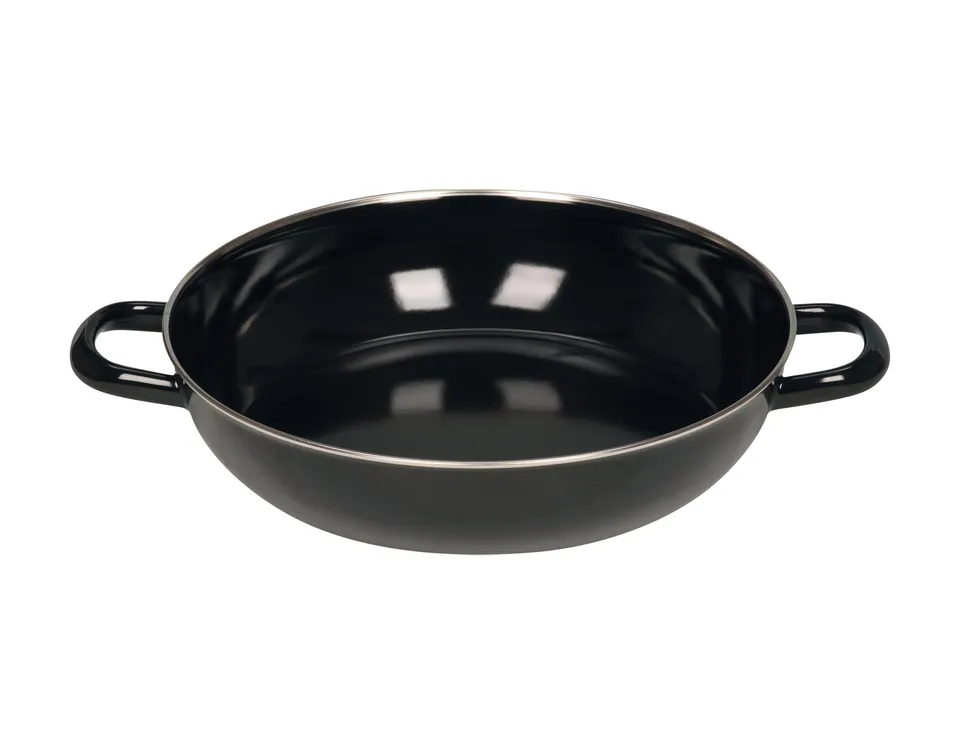 riess-classic-schmorpfanne-28-cm-schwarzemaille-ohne-deckel-2-2-liter image 1