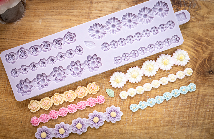 karen-davies-miniature-flower-borders-silikonform-blumen-silikonform image 4