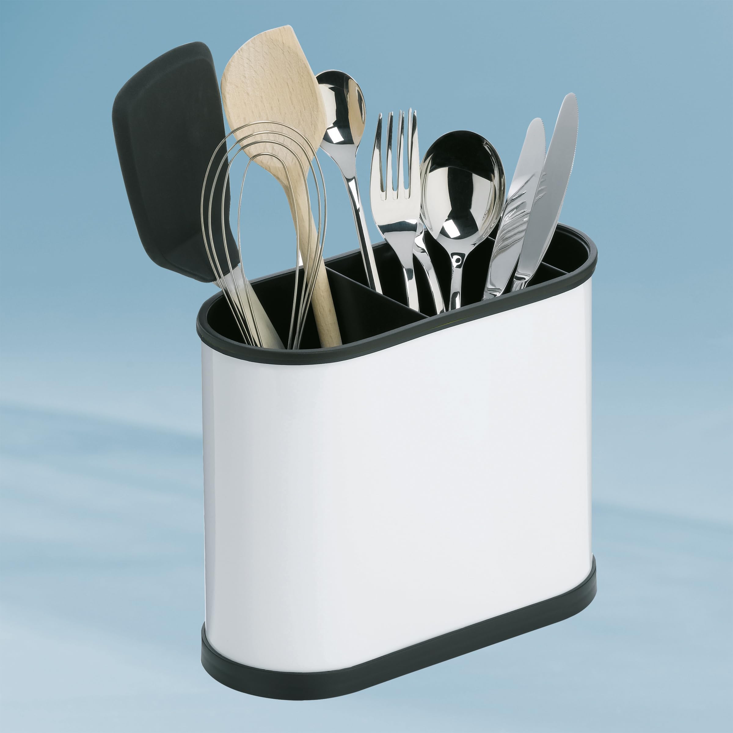 kela-benito-besteckabtropfer-metall-wei-schwarz-22-cm image 2