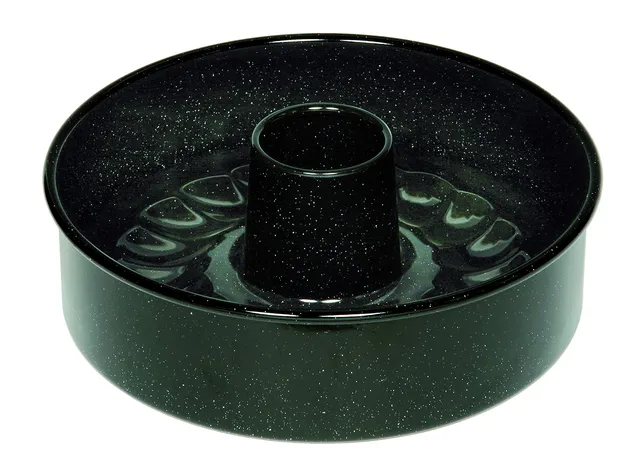 riess-0485-022-tortenform-26cm-classic-schwarz-emaille-mit-rohrboden image 1
