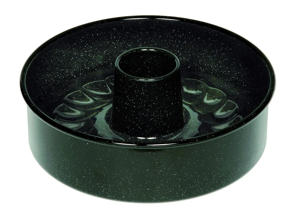 riess-0485-022-tortenform-26cm-classic-schwarz-emaille-mit-rohrboden image 1