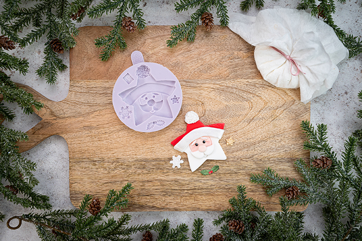 karen-davies-star-santa-weihnachtsmann-silikonform image 1
