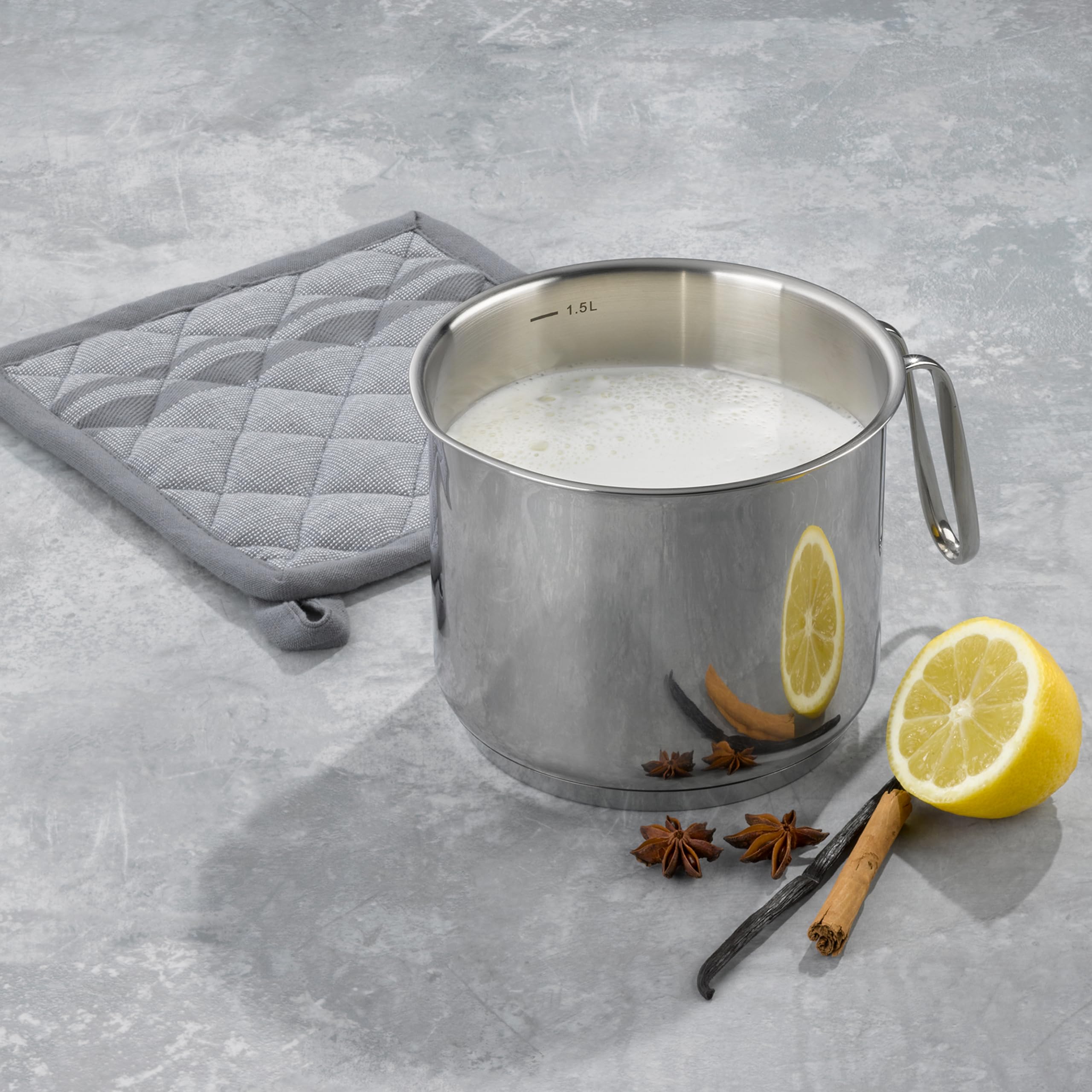 kela-flavoria-milchtopf-14-cm-1-6-l-edelstahl-induktion-mit-sch-ttrand image 2