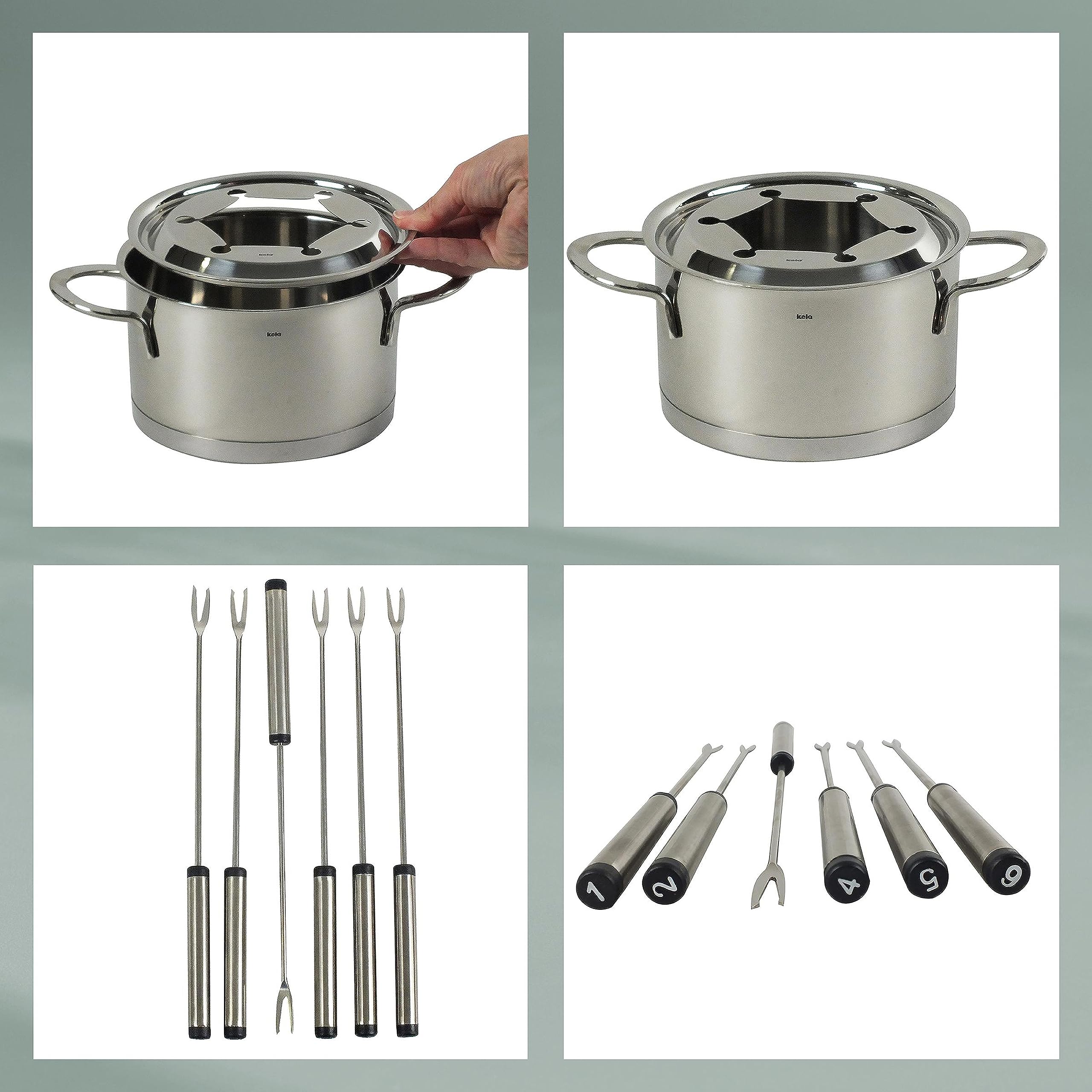 kela-cailin-fondue-set-10-teilig-1-2-l-edelstahl-18-10 image 6