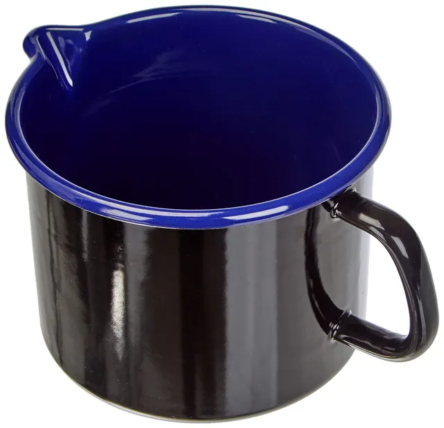 riess-hotel-profi-schnabeltopf-emaille-2-0-liter-16-cm-schwarz image 1