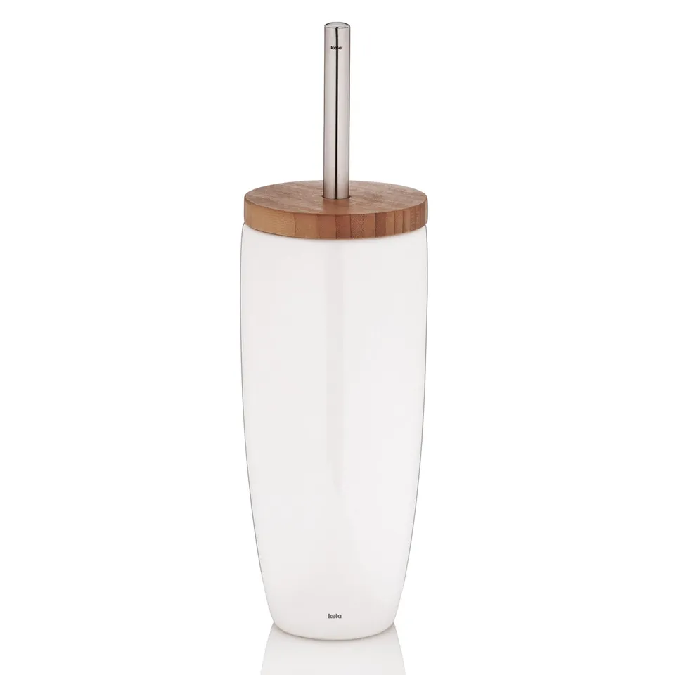 kela-natura-klob-rste-mit-beh-lter-37-5-cm-keramik-wei-gl-nzend image 1