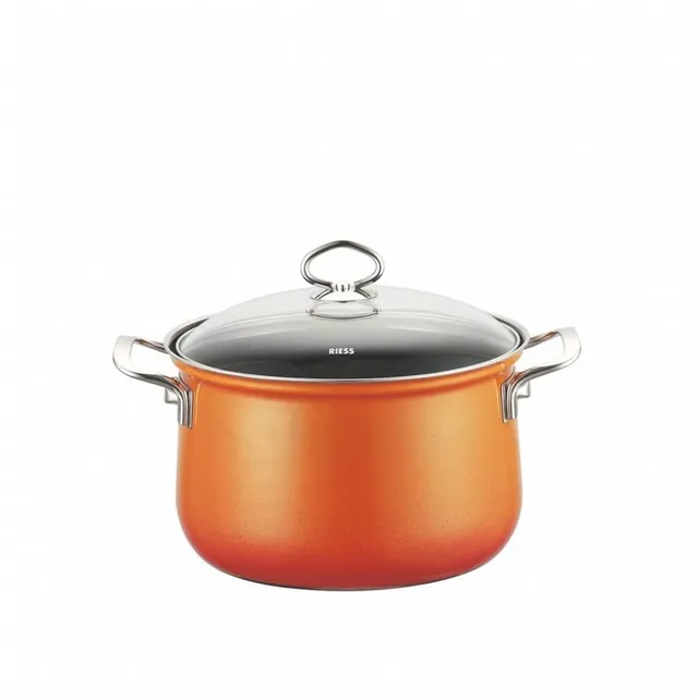 riess-nouvelle-corall-stieltopf-mit-glasdeckel-18cm-2-5l-kastanienbraun image 1