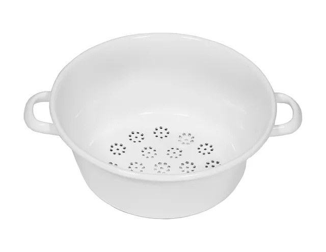 riess-classic-weiss-gem-sesieb-mehrzwecksieb-emaille-26-cm-mit-2-griffen image 1