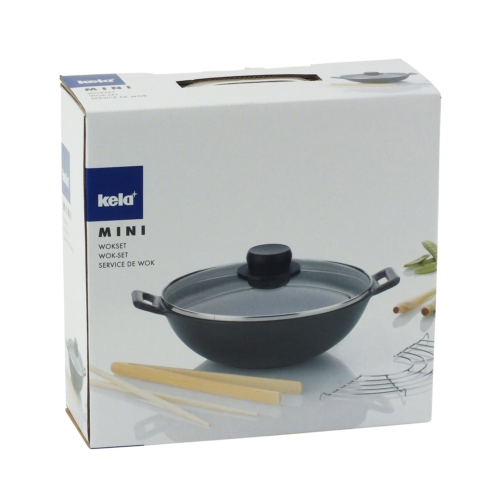 kela-mini-gusseisen-wok-24-cm-1-6-l-mit-glasdeckel-und-zubeh-r image 2