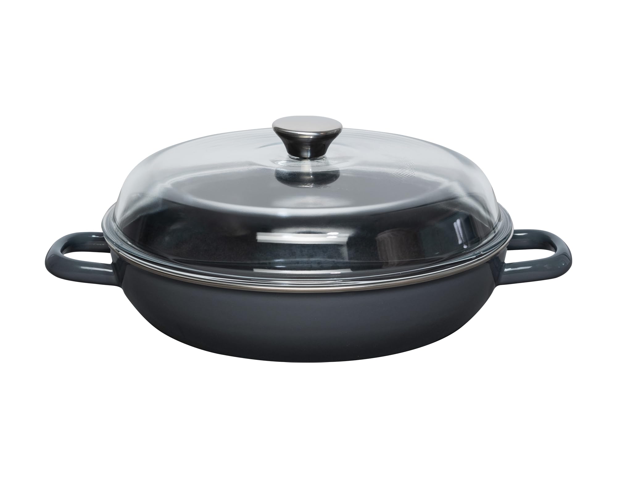 riess-schmorpfanne-schwarzemaille-28-cm-2-6-liter-mit-glasdeckel image 8