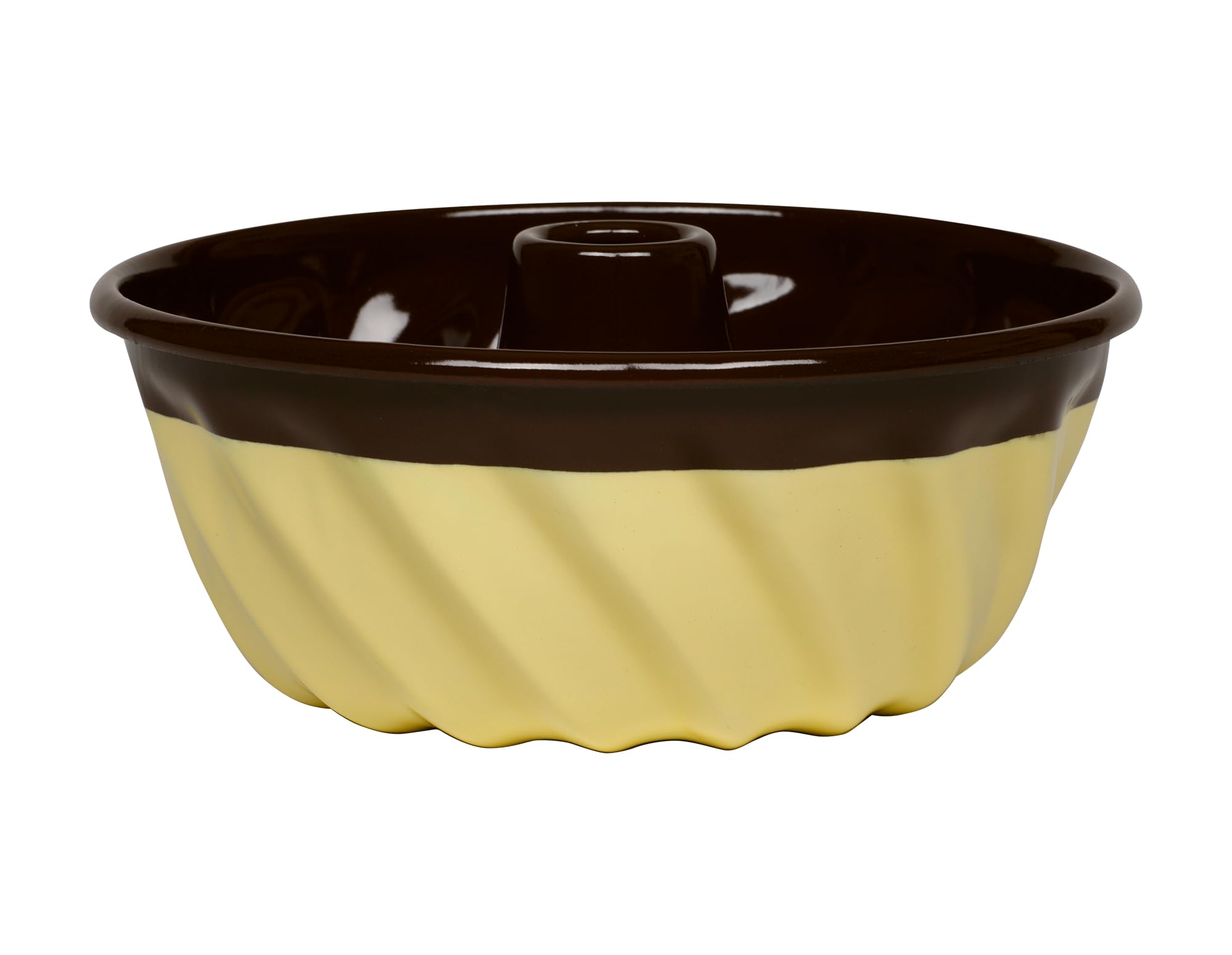 riess-sarah-wiener-gugelhupfform-22-cm-schoko-vanille-2-6-liter-emaille image 1