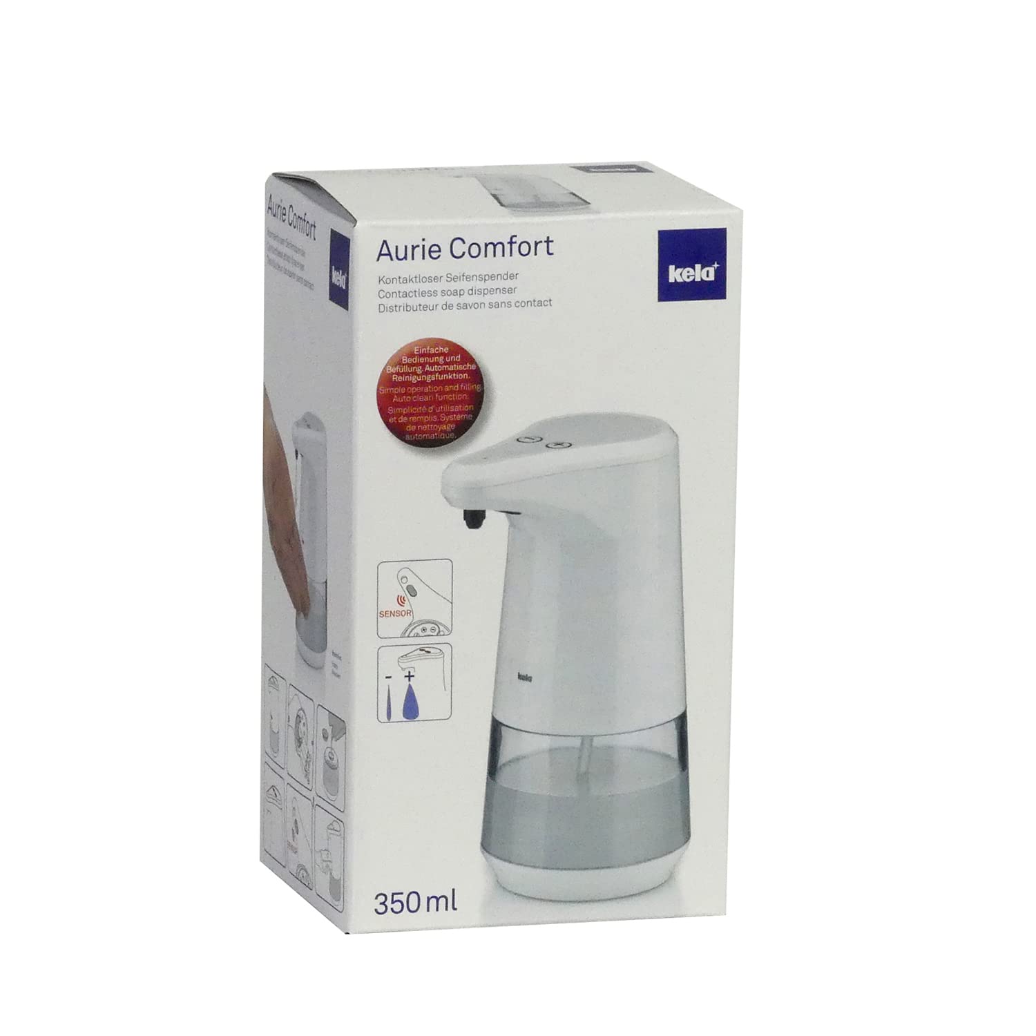 kela-aurie-comfort-seifenspender-mit-sensor-350-ml-wei image 7