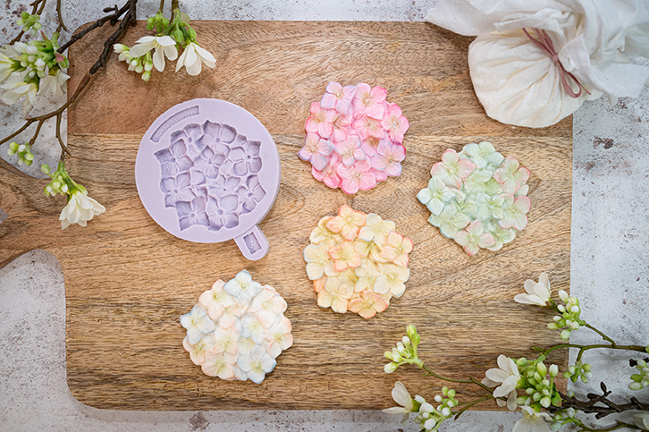 karen-davies-cupcake-top-hydrangea-silikonform-hortensie image 2