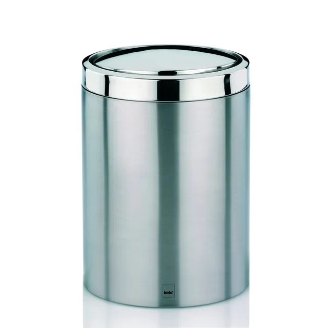 kela-ari-kosmetikeimer-7-liter-edelstahl-matt-mit-schwingdeckel image 1