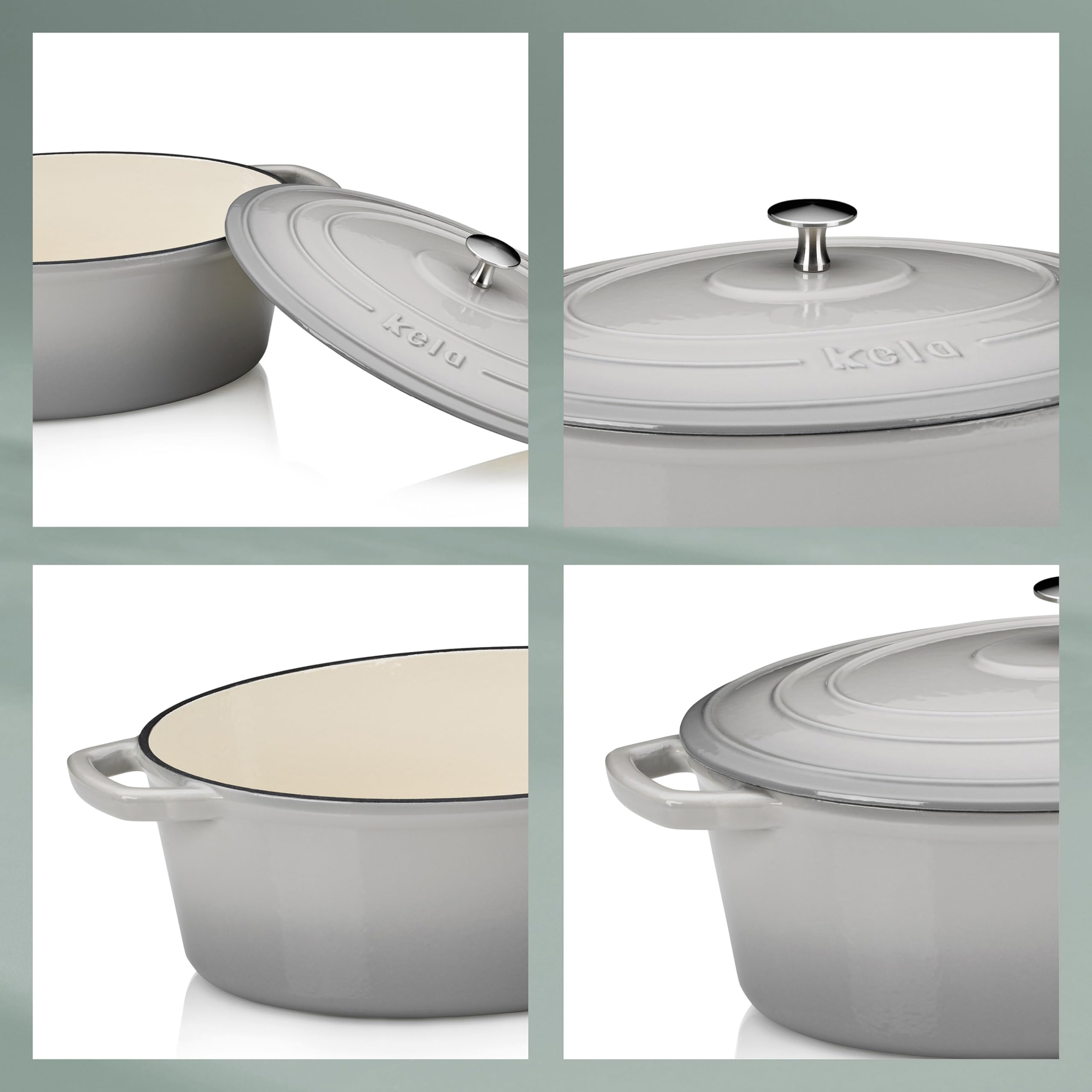 kela-calido-dutch-oven-br-ter-gusseisen-oval-6-liter-hellgrau-emailliert image 6