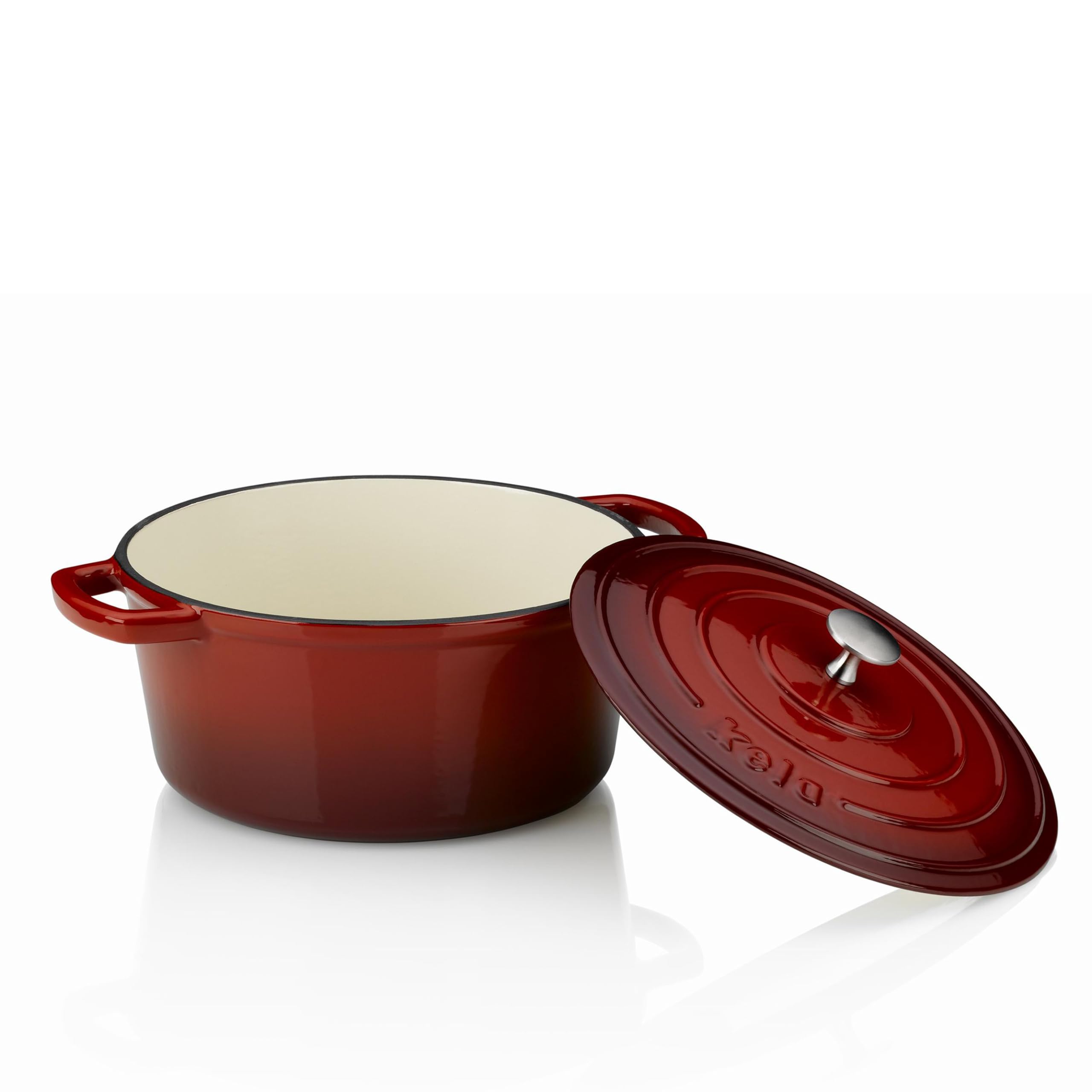 kela-calido-11948-br-ter-gusseisen-rund-4-6-l-emailliert-rot-26-cm image 2