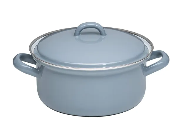 riess-0128-065-kasserolle-mit-deckel-16-cm-pure-grey-emaille-1-1-liter image 1