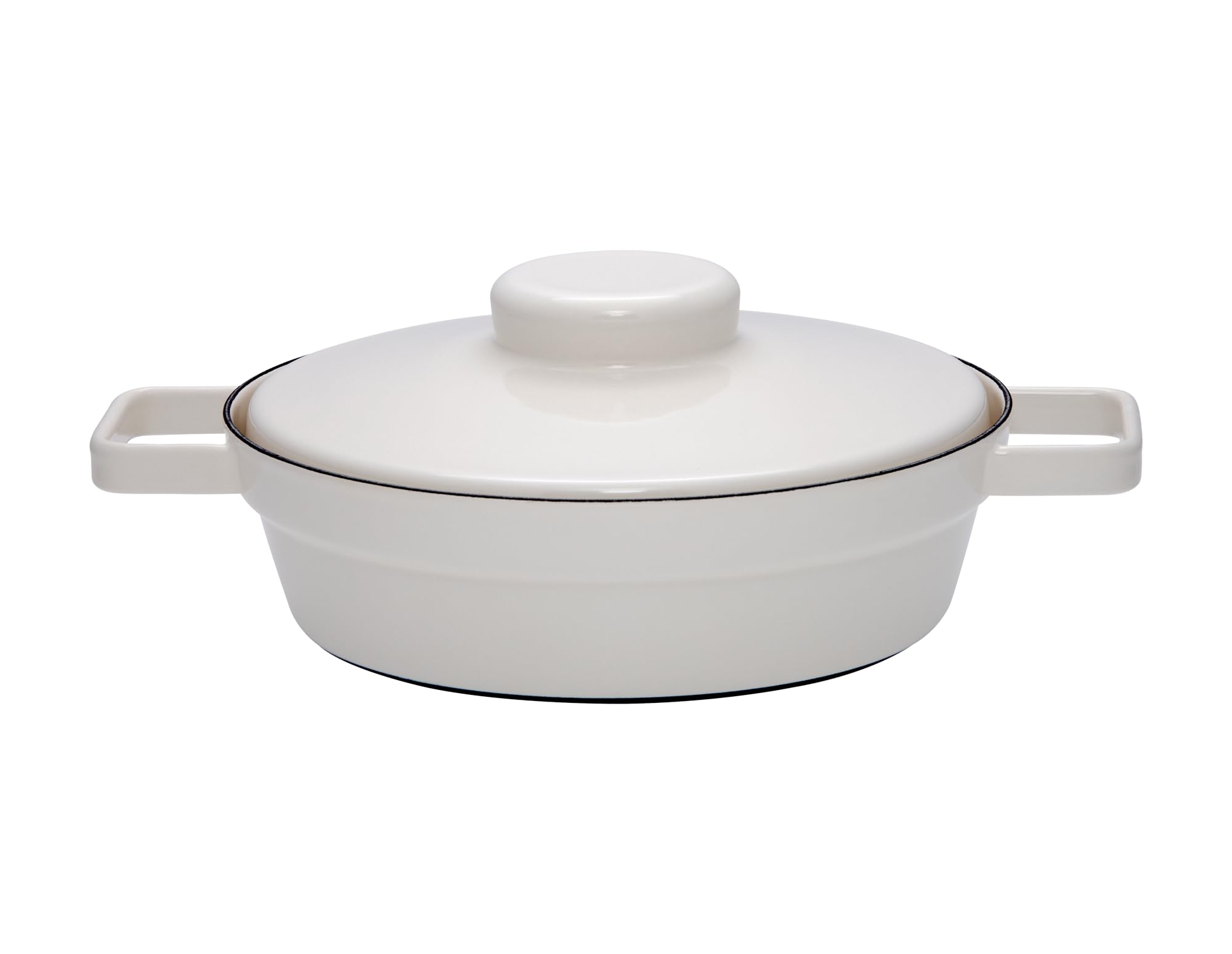 riess-aromapots-pfanne-24-cm-mit-deckel-light-grey-emaille image 1