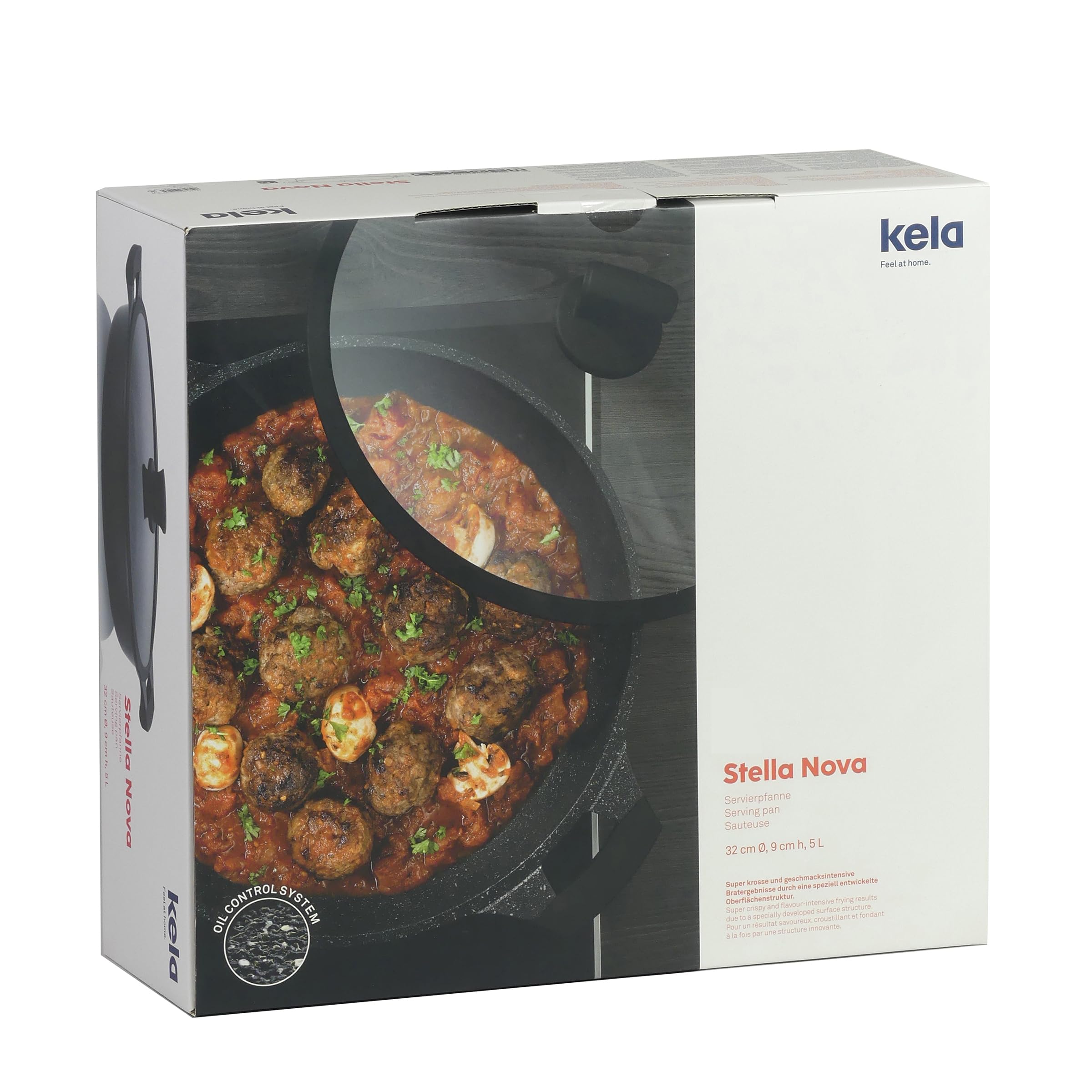 kela-stella-nova-servierpfanne-32-cm-5-l-aluguss-antihaftbeschichtet-mit-glasdec image 8