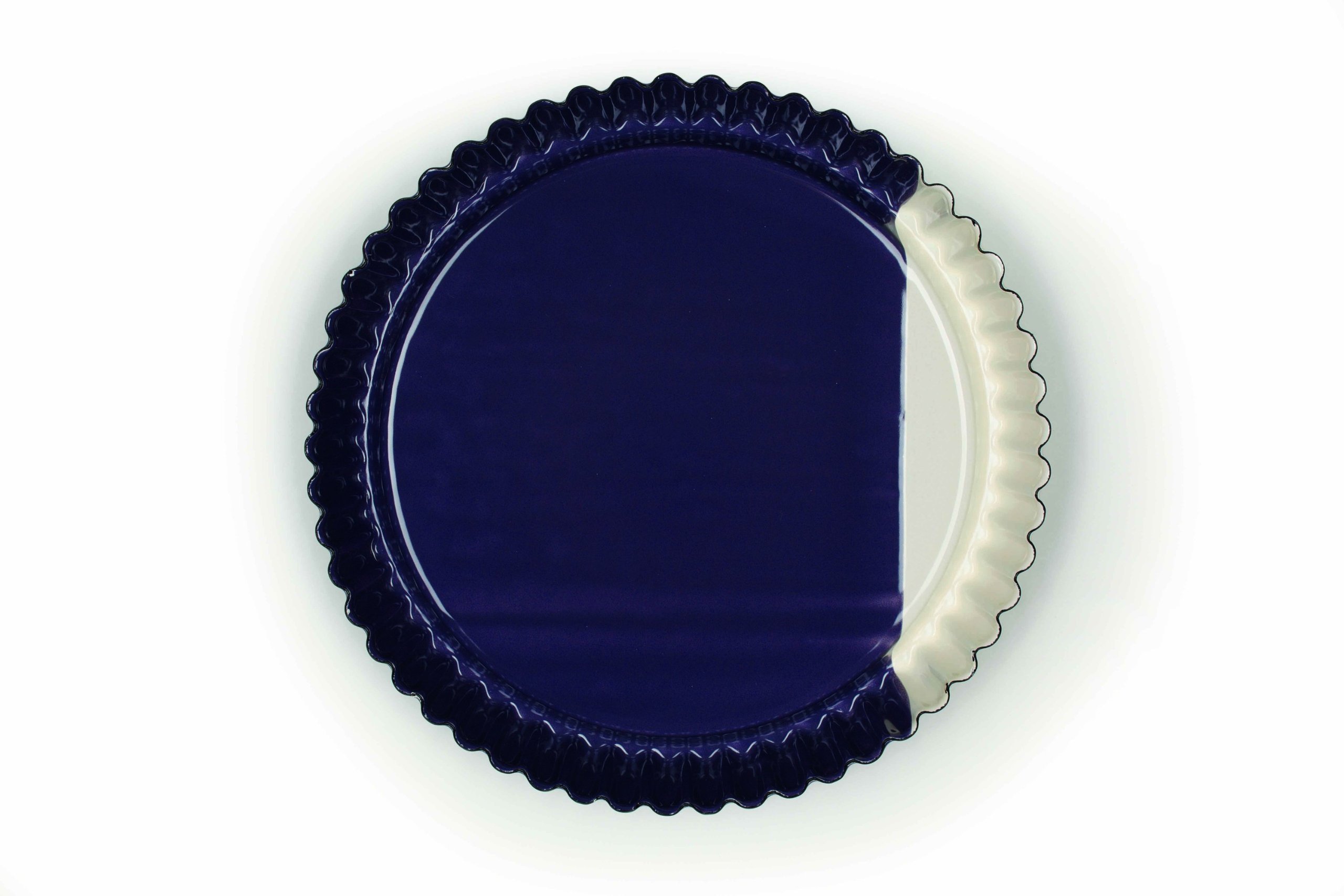 riess-fruchtflan-form-30-cm-creme-pflaume-emaille image 1
