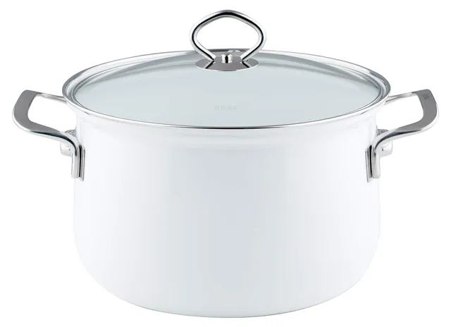 riess-nouvelle-fleischtopf-mit-glasdeckel-16-cm-1-5-l-arcticweiss-emaille image 1