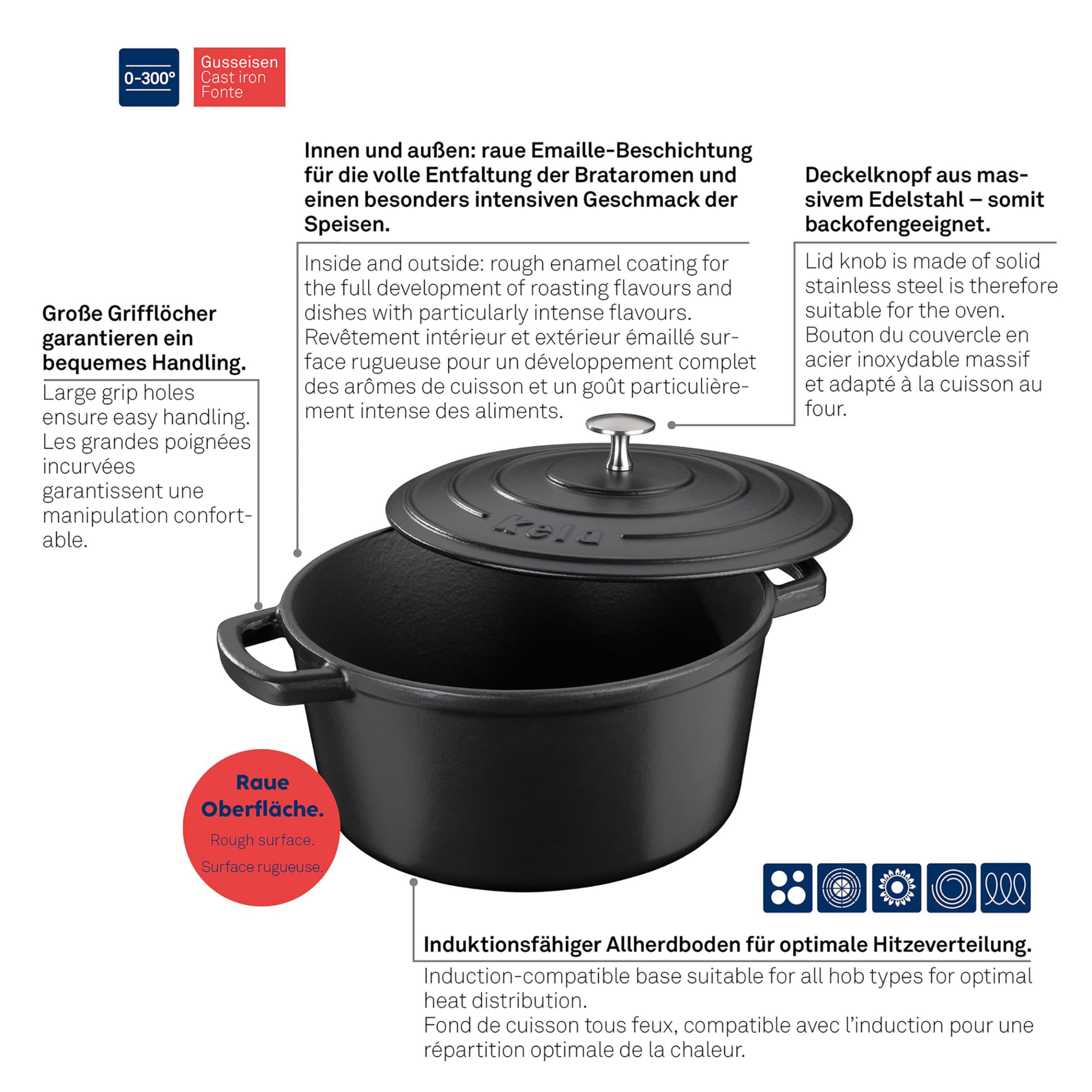 kela-calido-br-ter-gusseisen-rund-4-6-liter-emailliert-schwarz image 4