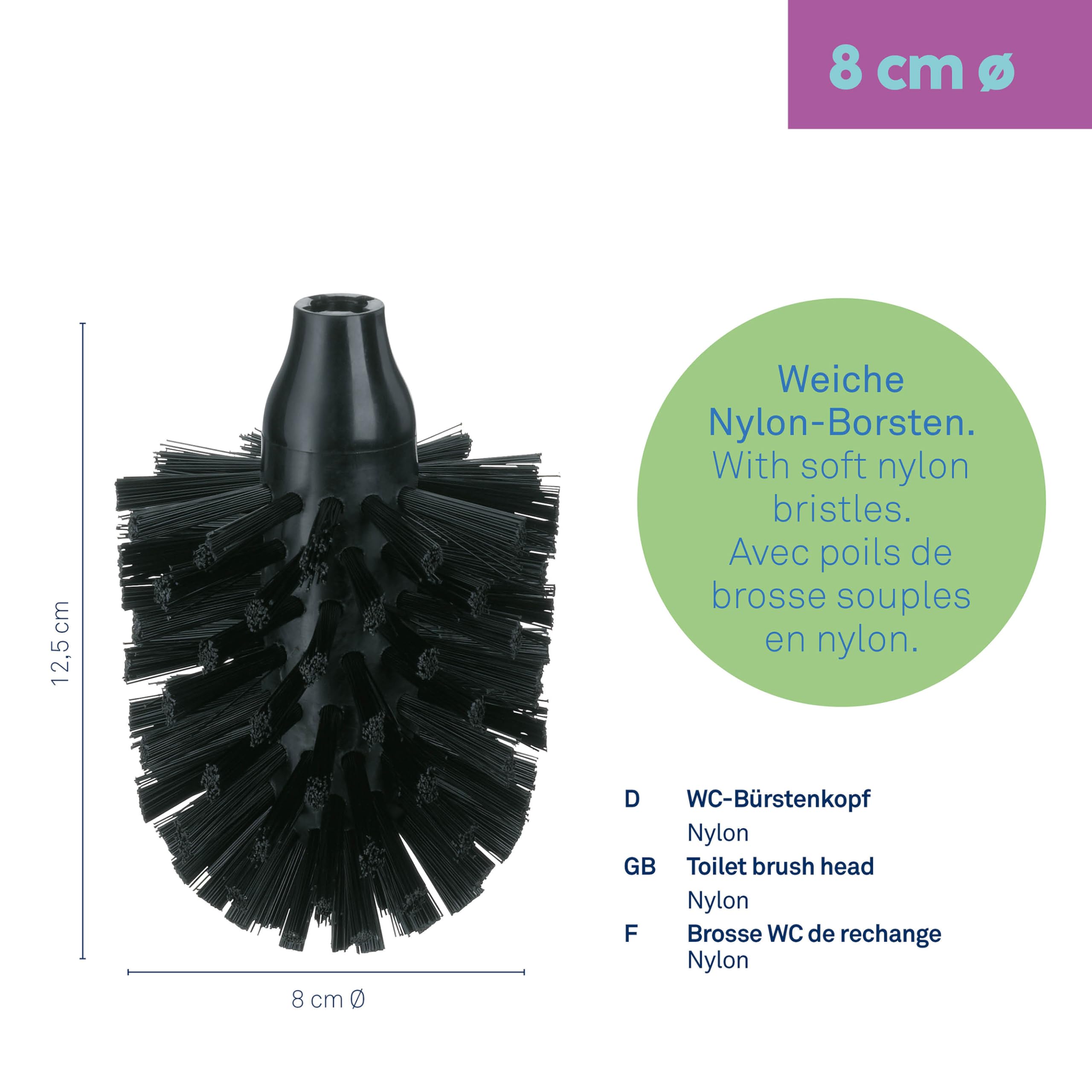 kela-la-brosse-soft-wc-b-rstenkopf-ersatzkopf-nylon-schwarz image 3