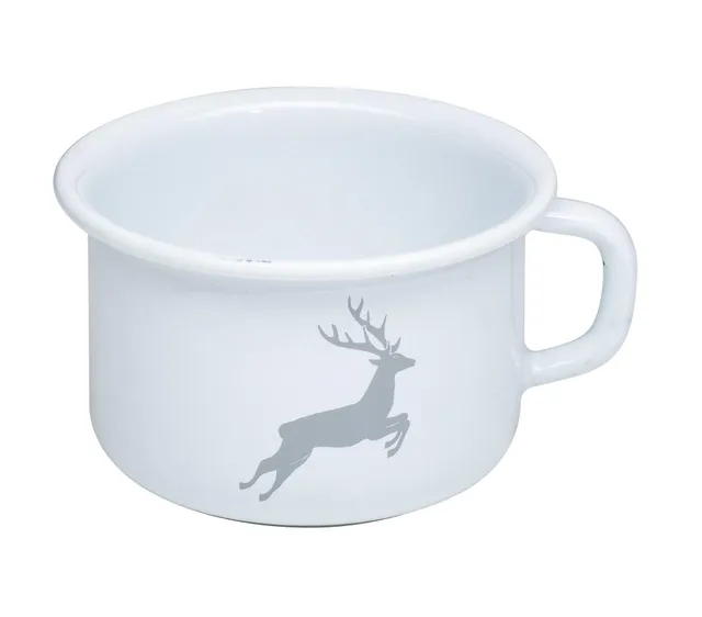 riess-kaffeeschale-10-country-hirsch-grau-0-4-liter-emaille image 1