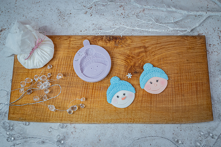 karen-davies-cupcake-top-snowman-bobble-silikonform image 3