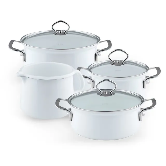 riess-0584-033-familien-set-5-teilig-nouvelle-arcticweiss-emaille-t-pfe image 1